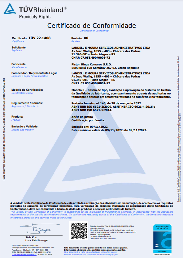 Certificate of Compliance Certificate of Compliance