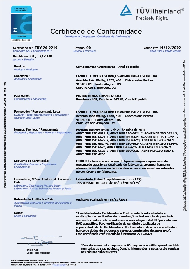 Konformitätsbescheinigung Konformitätsbescheinigung